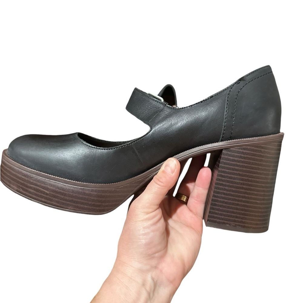 Lucky Brand Black Leather Oliviea Mary Jane Pump - Picture 6 of 12